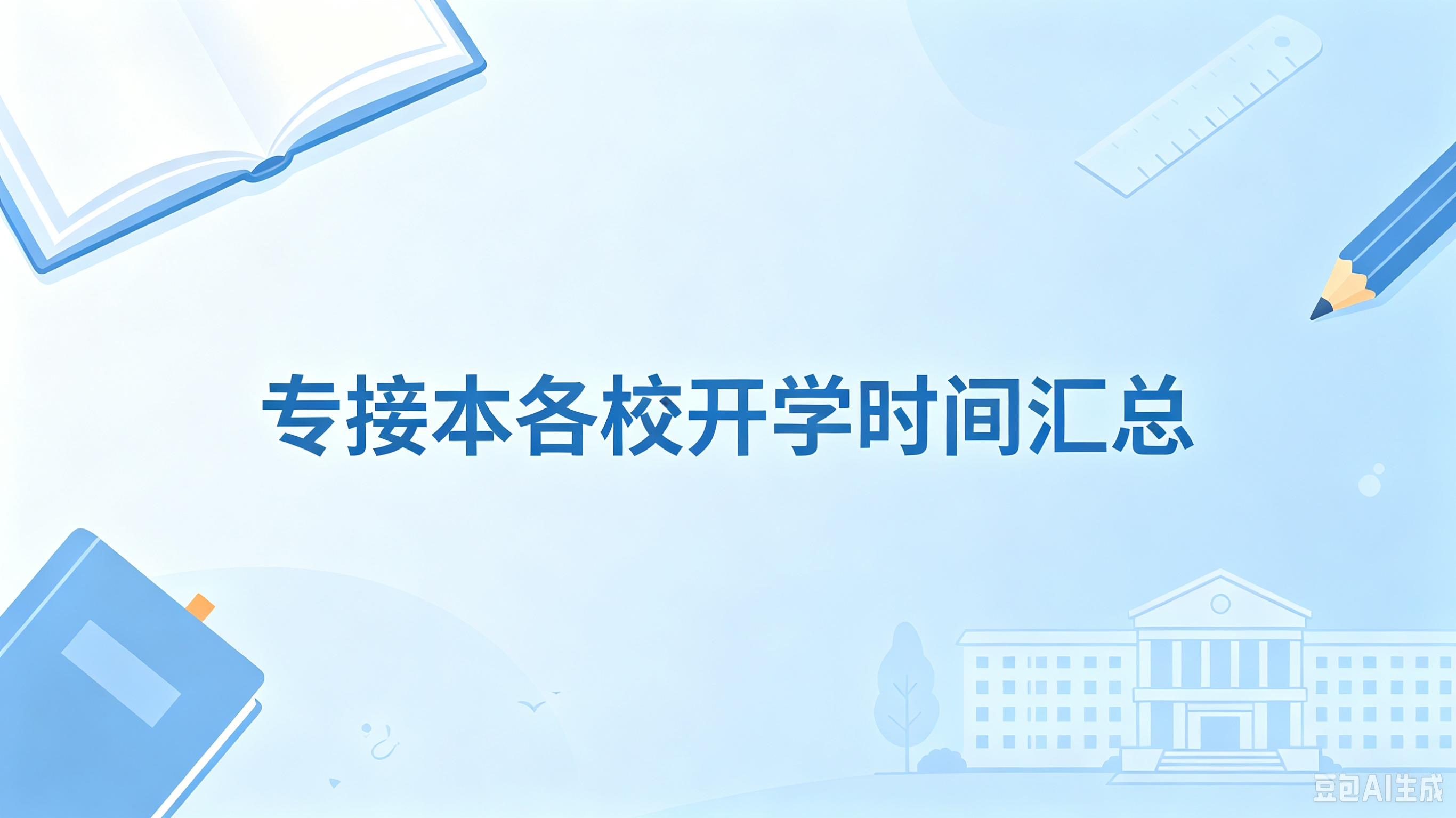 江苏专接本各院校开学时间汇总！新生收藏这一篇就够了！